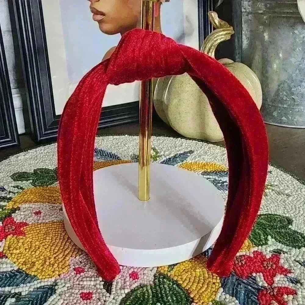 🆕️Velvet Burgundy Headband